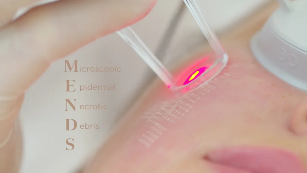 Woman undergoing pigmentation laser treatment