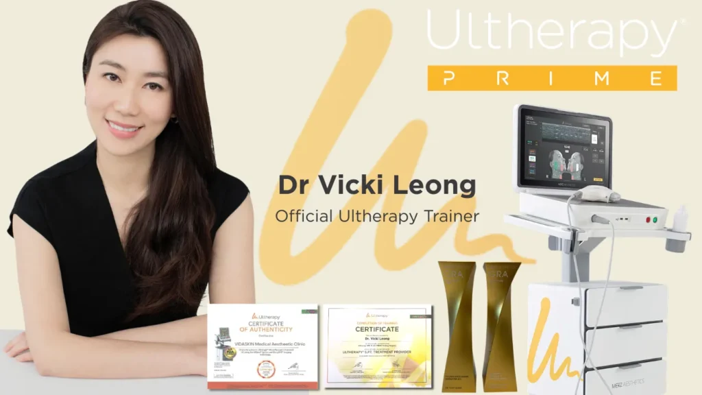 Profile of Dr Vicki Leong as an Official Ultherapy Trainer in Singapore for the See-Plan-Treat protocol.