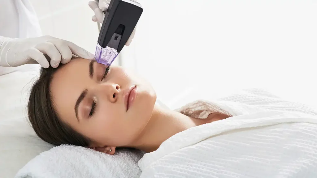 Patient undergoing RF treatment