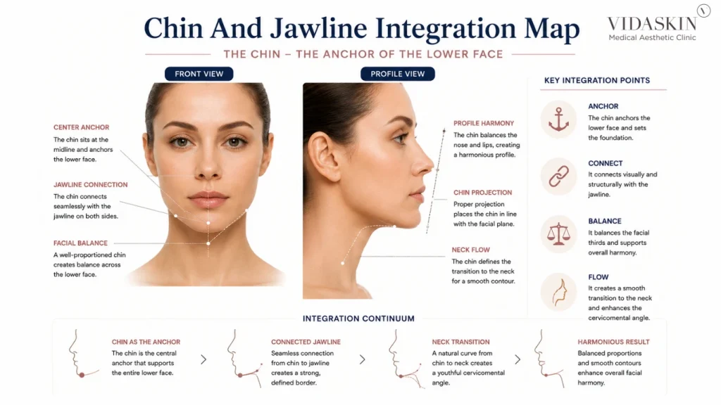 Chin and Jawline Integration Map
