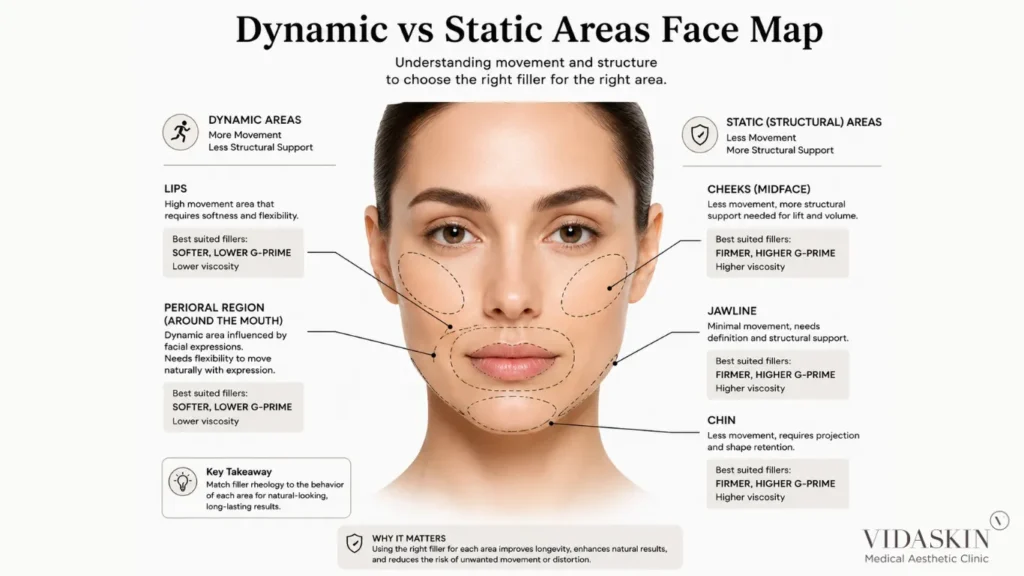 Dynamic vs. Static Areas Face Map