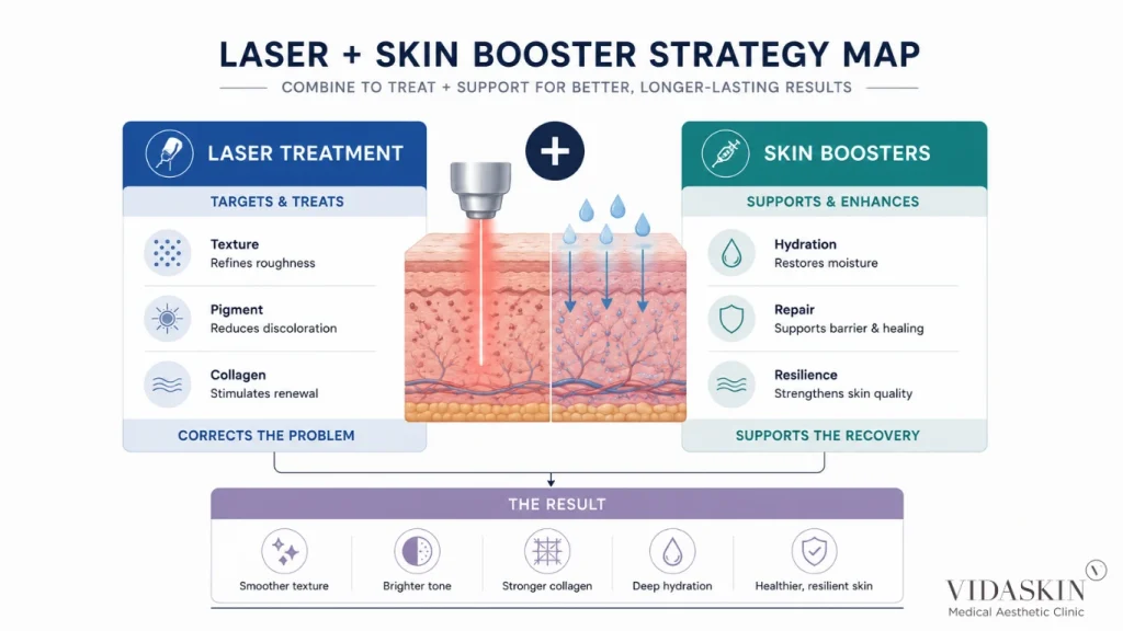 Laser and Skin Booster Strategy Map