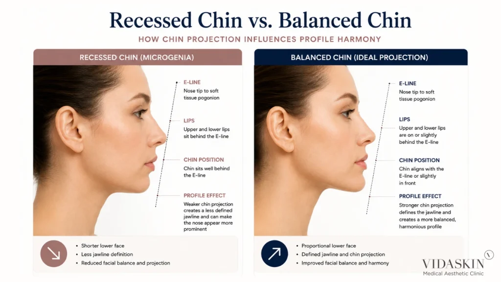 Recessed chin vs Balance chin
