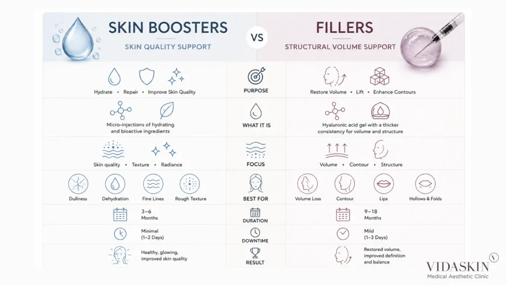 Skin Boosters vs Fillers