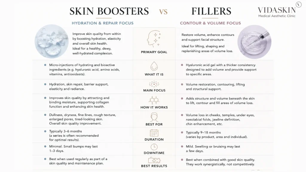 Skin Boosters vs Fillers