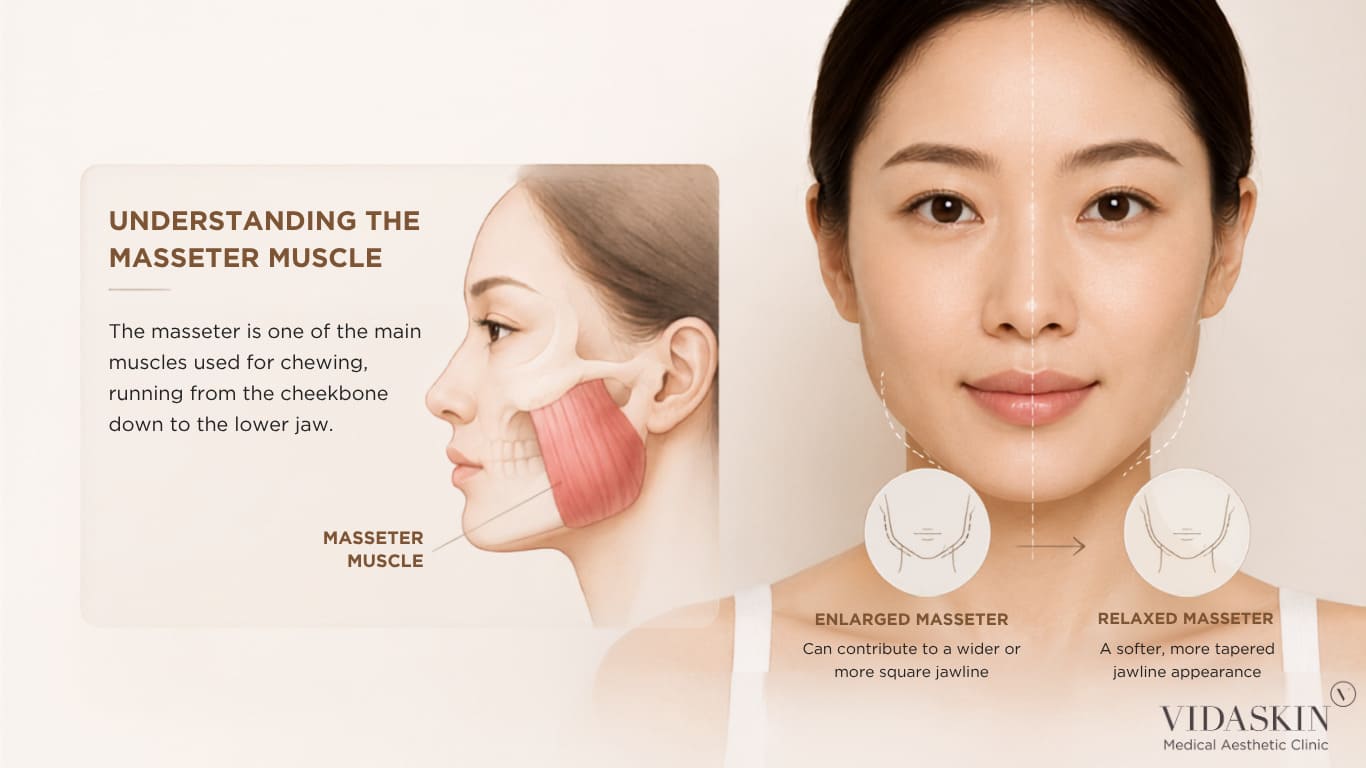 Diagram of the masseter muscle